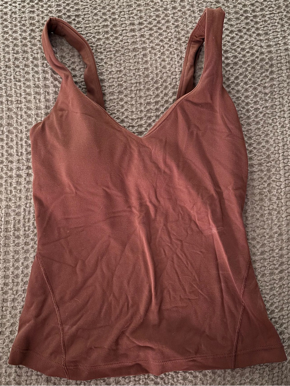Lululemon athletica brown V-Neck Athletic Tank